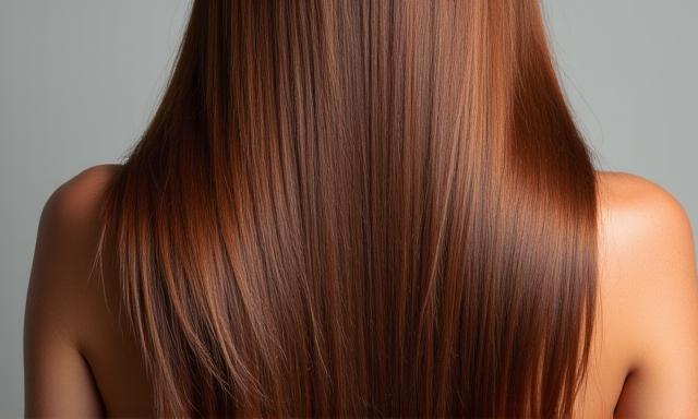 Glattes, glänzendes Haar nach einer Keratin Behandlung